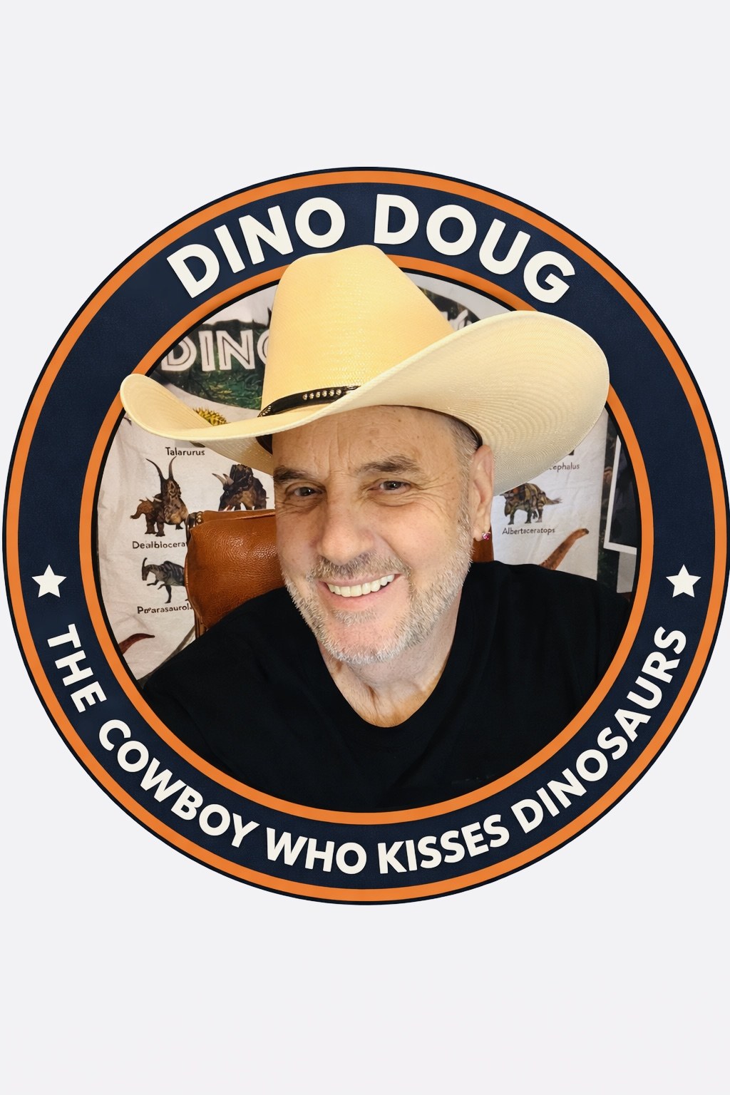 Dino Doug badge logo